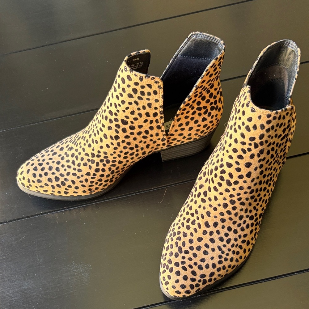Leopard Print Ankle Boots